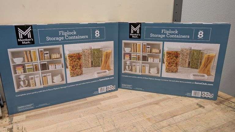 Member's Mark 8-Piece Fliplock Pantry Storage | Open Box