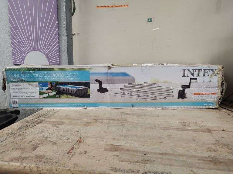 INTEX Solar Cover Reel for 9' - 16'W Pools, Cover Not Included | Open Box | (See Condition Notes)