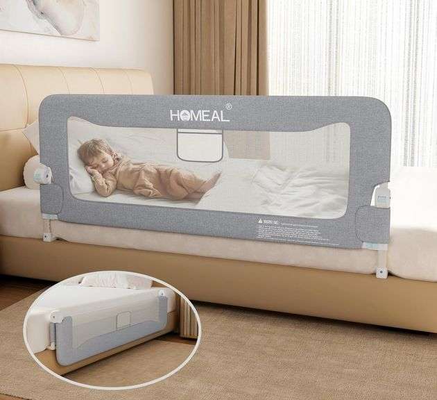 Homeal Foldable Bed Rail For Toddlers, 59" | Open Box