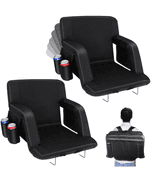 PALATATA Stadium Chairs w/Adjustable Back, 2ct | Open Box | (See Condition Notes)