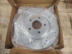 DYNAMIC FRICTION COMPANY Drilled & Slotted Zinc Brake Rotor, 631-67104L | Open Box | (See Condition Notes)