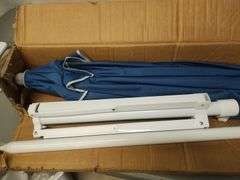 6.5' Sun Shade Umbrella- Navy Blue | Open Box | (See Condition Notes)