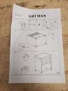 Artman Metal Storage Cart | Open Box | (See Condition Notes)