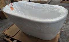 Freestanding Soaking Bathtub, 55" x 28" | Open Box | (See Condition Notes)