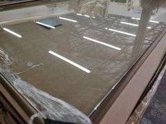 Halo 90-Degree Fully Frameless Glass Hinged Door, 31.5" W x 78" H | Open Box