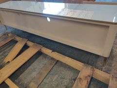 Light Luxury Minimalist Rock Slab TV Stand, 79" W x 20" H x 16" D | Open Box