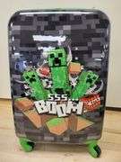 Minecraft Kids Luggage w/Mini Backpack & Volkswagen 1955 Beetle Model Car Bundle | Open Box