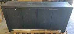 Block Wide Oak Solid Wood Sideboard, 72" W x 36" H x 18" D | Open Box