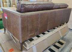 Mateo 82.5" Wide Full-Grain Genuine Italian Leather Sofa | Open Box