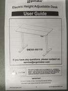 Ergomaker ELECTRIC SIT-STAND DESK, 90.5" X 36" X 16" | Open Box | (See Condition Notes)