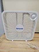Hurricane 20 In. Classic Floor Mount Box Fan w/3 Speeds White | Open Box | (See Condition Notes)
