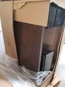 ALERA Double Pedestal Steel Desk, 60" x 30" x 29.5", Mocha/Black, | Open Box | (See Condition Notes)