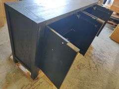 Block Wide Oak Solid Wood Sideboard, 72" W x 36" H x 18" D | Open Box