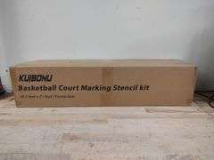 KUIBONU Basketball Court Stencil Marking Kit, Regulation Size 39.6' x 21' | Like New | (See Condition Notes)