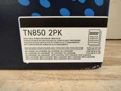 BROTHER TN850 High-Yield Toner Cartridges, 2pk | Open Box | (See Condition Notes)