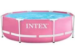 Intex Round Metal Frame Above Ground Pool, 8'x30" | Open Box