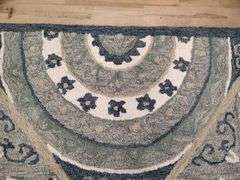 LR HOME Bella Rose Collection Hand-Hooked Semicircle Area Rug, 2'3" x 3'10" | Open Box