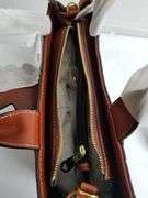 PIJUSHI Brown Leather Crocodile Pattern Bag | Open Box | (See Condition Notes)