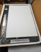 DMW Brushed Gold Framed Mirror 24"x36" | Open Box