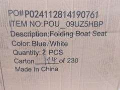 GARVEE High Back Folding Boat Seats | Like New