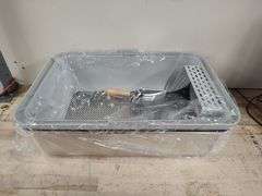 SUZZIPAWS Stainless Steel Sifting Cat Litter Box | Open Box | (See Condition Notes)