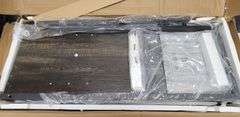 MilleLoom Wine Bar Rack Cabinet w/Glass Holder Black | Open Box