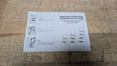 HBtower 4 Step Ladder, White | Open Box