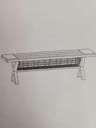 GYABNW Outdoor Acacia Wood Bench 62.99"D x 14.37" W x 16.02"H | Open Box