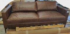 Mateo 82.5" Wide Full-Grain Genuine Italian Leather Sofa | Open Box