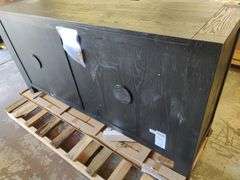 Block Wide Oak Solid Wood Sideboard, 72" W x 36" H x 18" D | Open Box