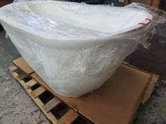 Freestanding Soaking Bathtub, 55" x 28" | Open Box | (See Condition Notes)