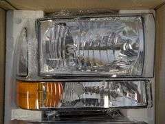 Rodeal Headlights Assembly for 1999-2004 Ford F250 F350 F450 F550 Super Duty & 2000-2004 Ford Excursion | Open Box