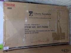 Liberty Furniture Rectangular Leg Table, 42" W x 30" H x 82" D | Open Box
