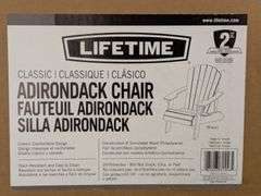 Lifetime Faux Wood Adirondack Chair 60284 | Like New