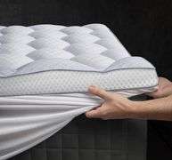 Ultra-Fluffy Memory Foam Mattress Topper, 3", K | Open Box