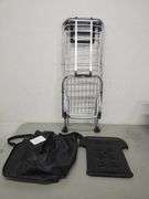 Stairs Climbing Shopping Cart 360 Swivel Wheels Foldable Collapsible & Lightweight | Open Box