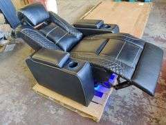 40" Wide Powered Recliner w/ LED Lights | Open Box | (See Condition Notes)