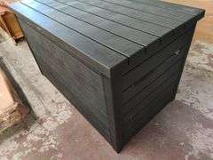 Keter Outdoor Plastic Storage Box, 57" W x 29" H x 28" D | Open Box