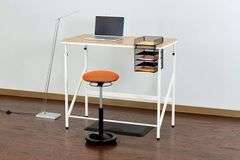 Safco Products Sit and Stand Bi-Level Desk, 48"D x 24"W x 50"H | Like New