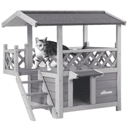 Aivituvin-AIR09-B Outdoor And Indoor Cat House | Open Box | (See Condition Notes)