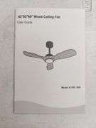 Ceiling Fan W/ Lights & Remote Control Wood | Open Box | (See Condition Notes)