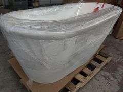 Freestanding Soaking Bathtub, 55" x 28" | Open Box | (See Condition Notes)