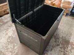 Keter Outdoor Plastic Storage Box, 57" W x 29" H x 28" D | Open Box