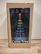 MINETOM LED Cone Tree Decor, 7' | Open Box | (See Condition Notes)