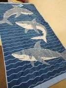 Kid's Beach Towel Bundle: 1 Dino, 2 Different Shark Designs, 30"X60" | Open Box