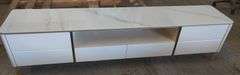 Light Luxury Minimalist Rock Slab TV Stand, 79" W x 20" H x 16" D | Open Box