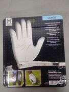 Golf Day Bundle: 4 Pack Large Golf Gloves, Largered Memory Foam Shoe Inserts (Size 9), And 2 Pack Bag Tags | Open Box
