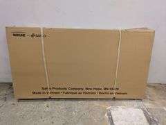 Safco Products Sit and Stand Bi-Level Desk, 48"D x 24"W x 50"H | Like New