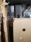CATHE Oak Full Bed Frame With Rattan Headboard | Open Box | (See Condition Notes)