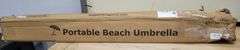 COONYES 8 Ft. L Beach Umbrella w/Carrying Bag Blue | Open Box